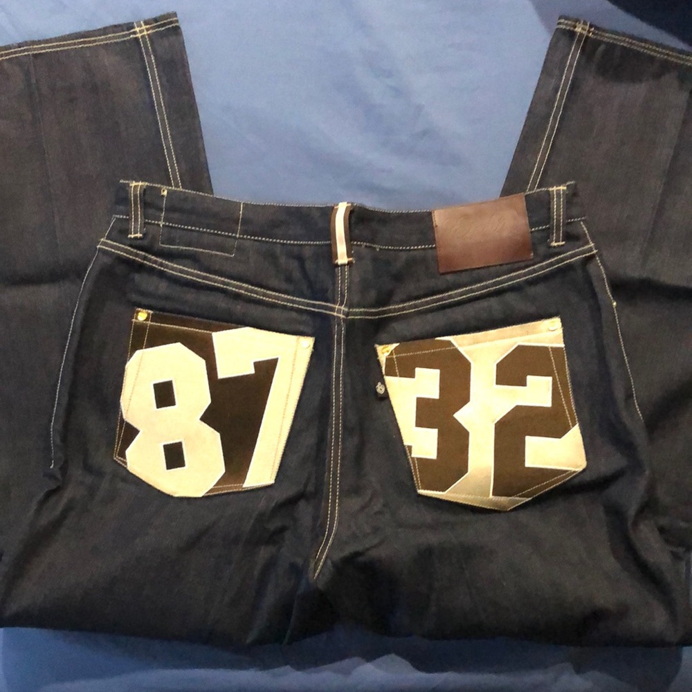 8732 men’s straight jeans blue 40 waist 34 inseam